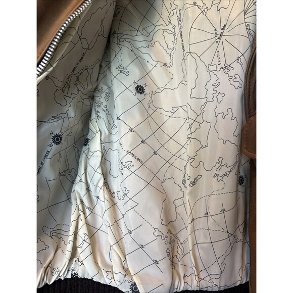 Vintage 60s 70s Leather Bomber Jacket Military Patches USAF Air Force Military - Picture 5 of 16